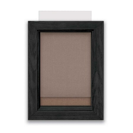 United Visual Products Indoor Enclosed Combo Board, 72"x36", Gold Frame/Burgundy & Black UVCB7236G-BURGUN-BLACK